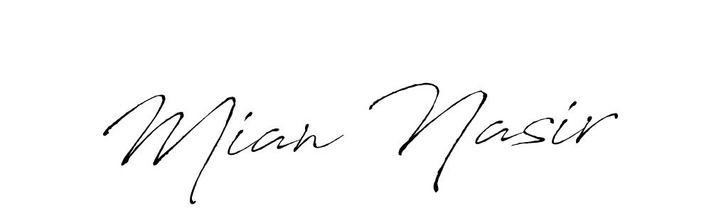 Antro_Vectra is a professional signature style that is perfect for those who want to add a touch of class to their signature. It is also a great choice for those who want to make their signature more unique. Get Mian Nasir name to fancy signature for free. Mian Nasir signature style 6 images and pictures png