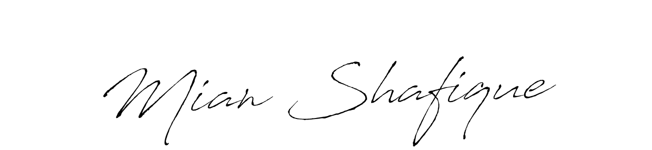 This is the best signature style for the Mian Shafique name. Also you like these signature font (Antro_Vectra). Mix name signature. Mian Shafique signature style 6 images and pictures png