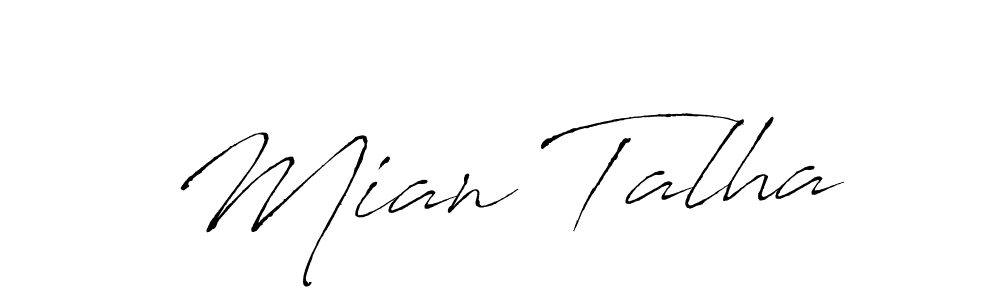 How to make Mian Talha signature? Antro_Vectra is a professional autograph style. Create handwritten signature for Mian Talha name. Mian Talha signature style 6 images and pictures png