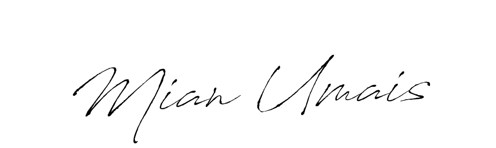 Design your own signature with our free online signature maker. With this signature software, you can create a handwritten (Antro_Vectra) signature for name Mian Umais. Mian Umais signature style 6 images and pictures png