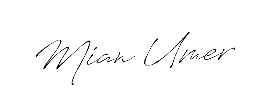 How to make Mian Umer name signature. Use Antro_Vectra style for creating short signs online. This is the latest handwritten sign. Mian Umer signature style 6 images and pictures png