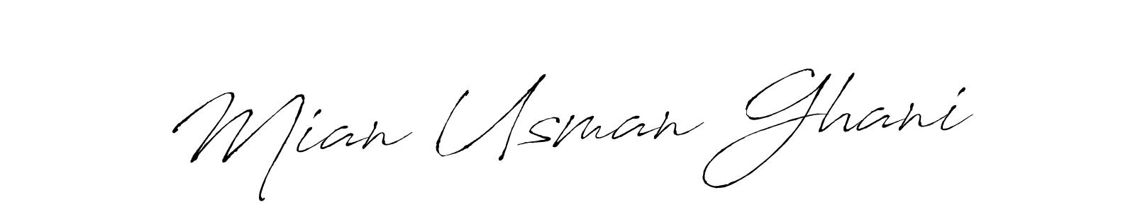 Mian Usman Ghani stylish signature style. Best Handwritten Sign (Antro_Vectra) for my name. Handwritten Signature Collection Ideas for my name Mian Usman Ghani. Mian Usman Ghani signature style 6 images and pictures png