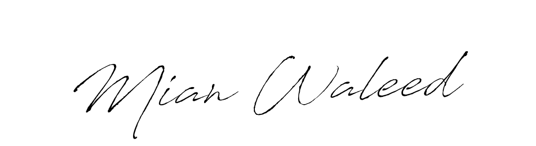 It looks lik you need a new signature style for name Mian Waleed. Design unique handwritten (Antro_Vectra) signature with our free signature maker in just a few clicks. Mian Waleed signature style 6 images and pictures png