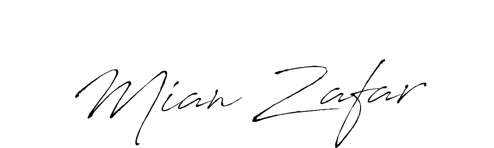 Create a beautiful signature design for name Mian Zafar. With this signature (Antro_Vectra) fonts, you can make a handwritten signature for free. Mian Zafar signature style 6 images and pictures png