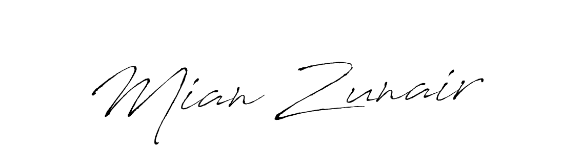 if you are searching for the best signature style for your name Mian Zunair. so please give up your signature search. here we have designed multiple signature styles  using Antro_Vectra. Mian Zunair signature style 6 images and pictures png