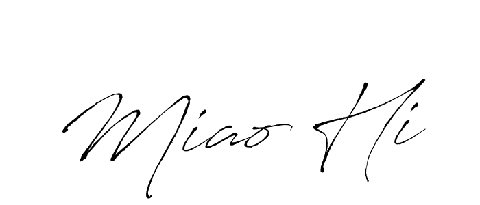 Use a signature maker to create a handwritten signature online. With this signature software, you can design (Antro_Vectra) your own signature for name Miao Hi. Miao Hi signature style 6 images and pictures png