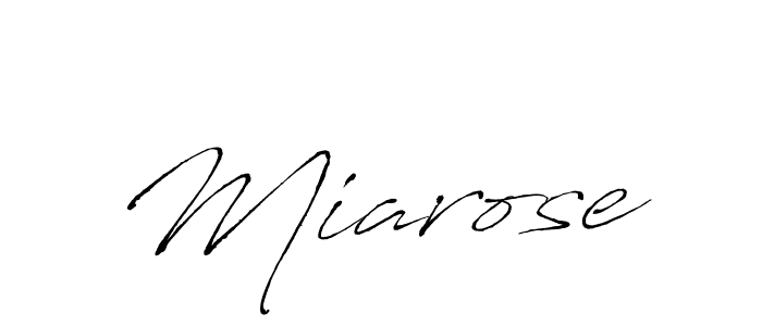 Design your own signature with our free online signature maker. With this signature software, you can create a handwritten (Antro_Vectra) signature for name Miarose. Miarose signature style 6 images and pictures png