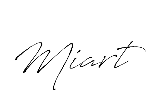 Antro_Vectra is a professional signature style that is perfect for those who want to add a touch of class to their signature. It is also a great choice for those who want to make their signature more unique. Get Miart name to fancy signature for free. Miart signature style 6 images and pictures png