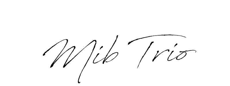 Also You can easily find your signature by using the search form. We will create Mib Trio name handwritten signature images for you free of cost using Antro_Vectra sign style. Mib Trio signature style 6 images and pictures png