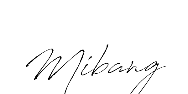 Create a beautiful signature design for name Mibang. With this signature (Antro_Vectra) fonts, you can make a handwritten signature for free. Mibang signature style 6 images and pictures png