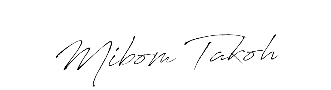 The best way (Antro_Vectra) to make a short signature is to pick only two or three words in your name. The name Mibom Takoh include a total of six letters. For converting this name. Mibom Takoh signature style 6 images and pictures png