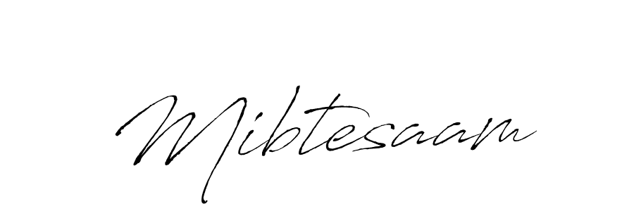 Create a beautiful signature design for name Mibtesaam. With this signature (Antro_Vectra) fonts, you can make a handwritten signature for free. Mibtesaam signature style 6 images and pictures png