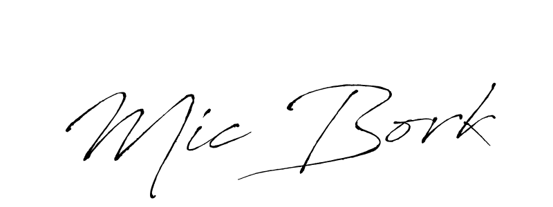 You should practise on your own different ways (Antro_Vectra) to write your name (Mic Bork) in signature. don't let someone else do it for you. Mic Bork signature style 6 images and pictures png