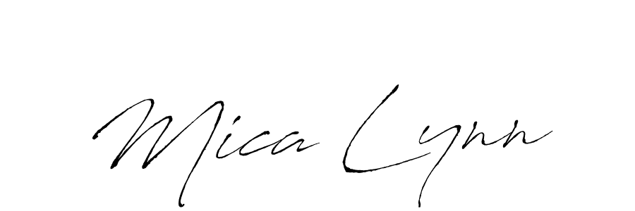 Design your own signature with our free online signature maker. With this signature software, you can create a handwritten (Antro_Vectra) signature for name Mica Lynn. Mica Lynn signature style 6 images and pictures png