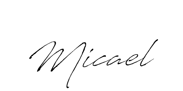 You should practise on your own different ways (Antro_Vectra) to write your name (Micael) in signature. don't let someone else do it for you. Micael signature style 6 images and pictures png