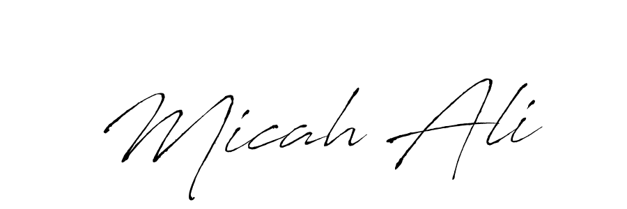 You should practise on your own different ways (Antro_Vectra) to write your name (Micah Ali) in signature. don't let someone else do it for you. Micah Ali signature style 6 images and pictures png