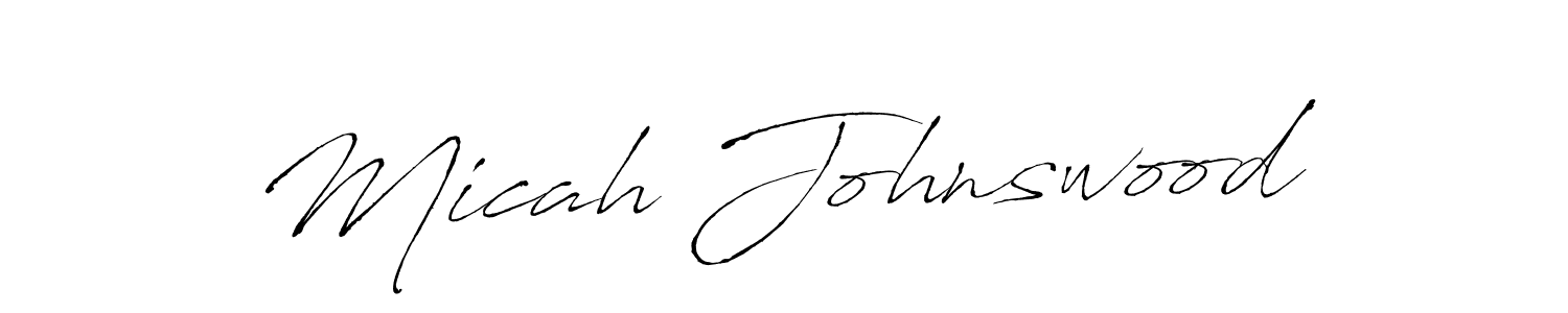 Micah Johnswood stylish signature style. Best Handwritten Sign (Antro_Vectra) for my name. Handwritten Signature Collection Ideas for my name Micah Johnswood. Micah Johnswood signature style 6 images and pictures png