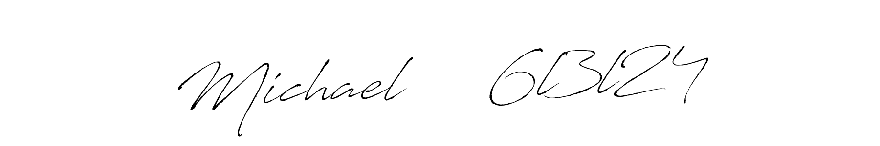 The best way (Antro_Vectra) to make a short signature is to pick only two or three words in your name. The name Michael     6l3l24 include a total of six letters. For converting this name. Michael     6l3l24 signature style 6 images and pictures png