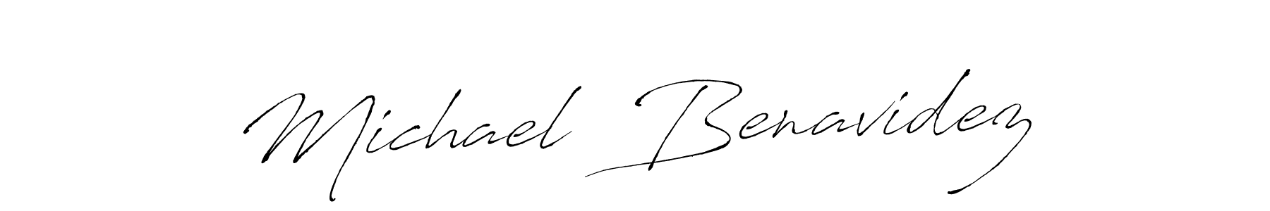 Similarly Antro_Vectra is the best handwritten signature design. Signature creator online .You can use it as an online autograph creator for name Michael  Benavidez. Michael  Benavidez signature style 6 images and pictures png