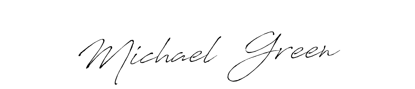 The best way (Antro_Vectra) to make a short signature is to pick only two or three words in your name. The name Michael  Green include a total of six letters. For converting this name. Michael  Green signature style 6 images and pictures png