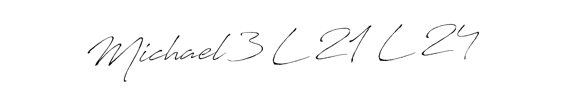 It looks lik you need a new signature style for name Michael 3 L 21 L 24. Design unique handwritten (Antro_Vectra) signature with our free signature maker in just a few clicks. Michael 3 L 21 L 24 signature style 6 images and pictures png