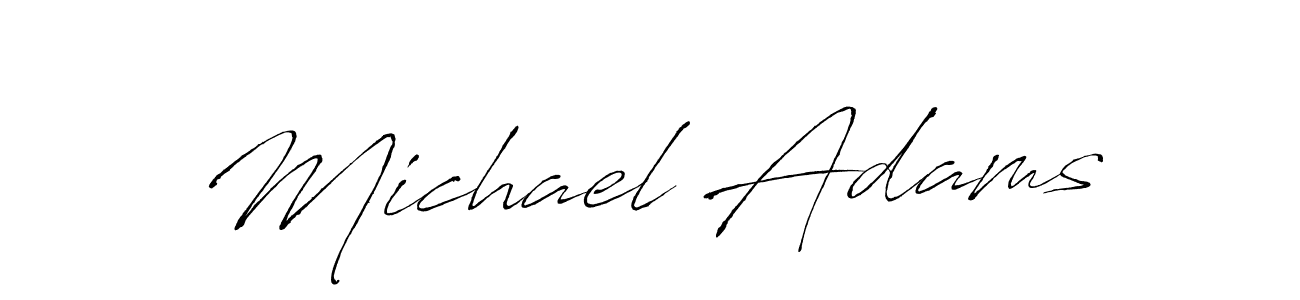 Design your own signature with our free online signature maker. With this signature software, you can create a handwritten (Antro_Vectra) signature for name Michael Adams. Michael Adams signature style 6 images and pictures png