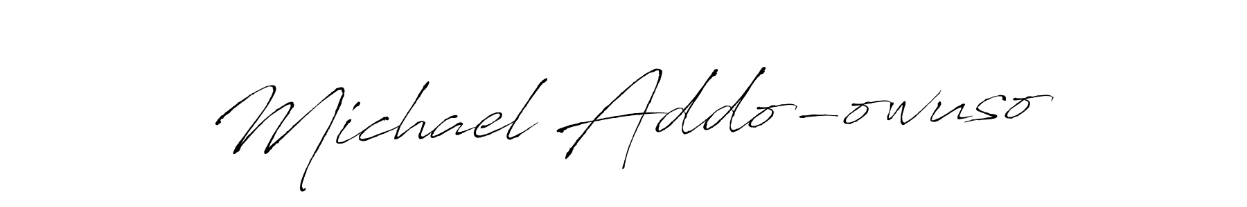 Make a beautiful signature design for name Michael Addo-owuso. With this signature (Antro_Vectra) style, you can create a handwritten signature for free. Michael Addo-owuso signature style 6 images and pictures png