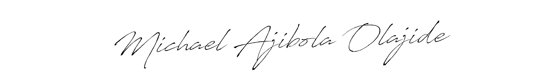 How to make Michael Ajibola Olajide signature? Antro_Vectra is a professional autograph style. Create handwritten signature for Michael Ajibola Olajide name. Michael Ajibola Olajide signature style 6 images and pictures png