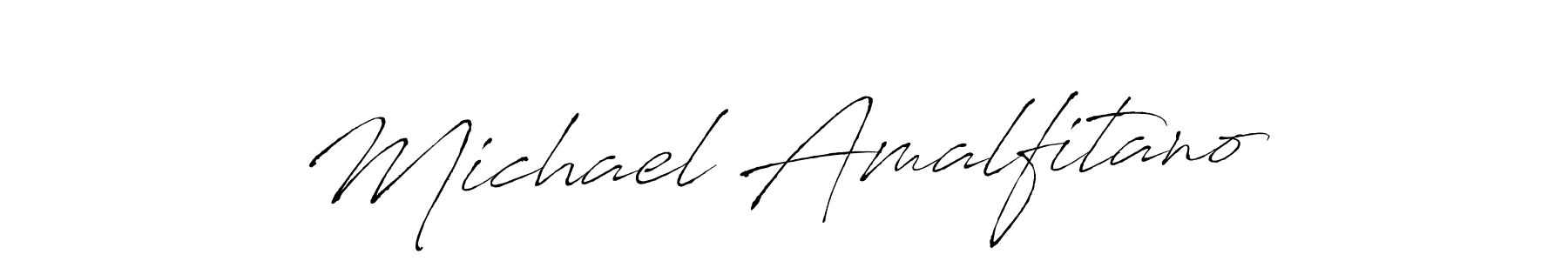 Design your own signature with our free online signature maker. With this signature software, you can create a handwritten (Antro_Vectra) signature for name Michael Amalfitano. Michael Amalfitano signature style 6 images and pictures png