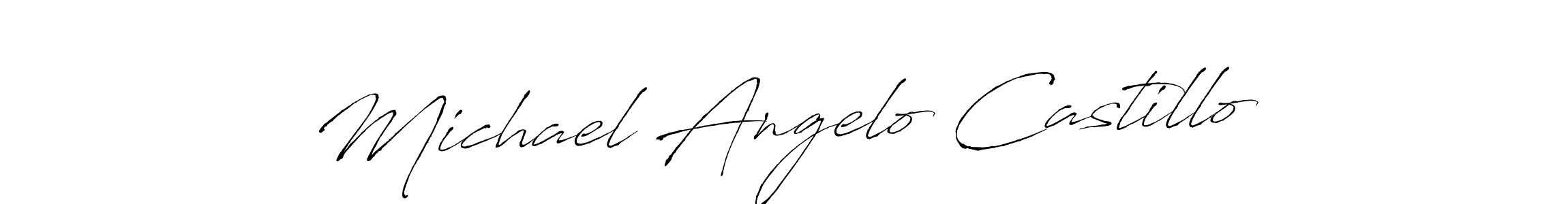 if you are searching for the best signature style for your name Michael Angelo Castillo. so please give up your signature search. here we have designed multiple signature styles  using Antro_Vectra. Michael Angelo Castillo signature style 6 images and pictures png