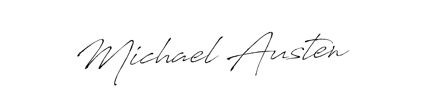 Design your own signature with our free online signature maker. With this signature software, you can create a handwritten (Antro_Vectra) signature for name Michael Austen. Michael Austen signature style 6 images and pictures png