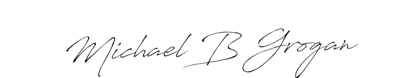 Best and Professional Signature Style for Michael B Grogan. Antro_Vectra Best Signature Style Collection. Michael B Grogan signature style 6 images and pictures png