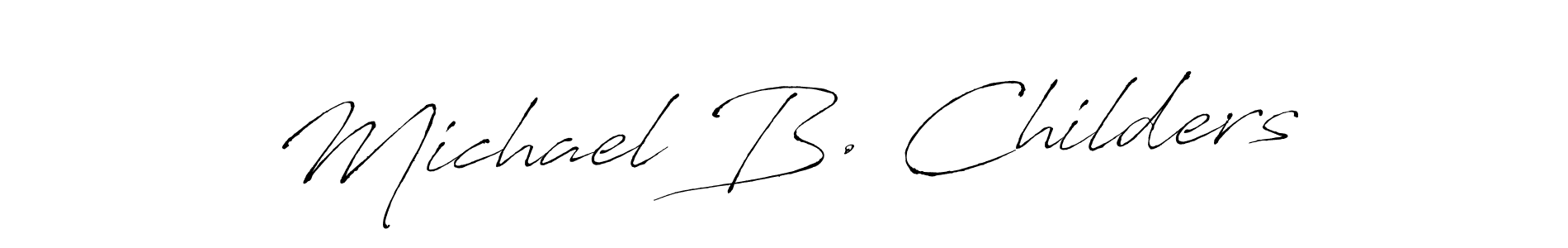 Michael B. Childers stylish signature style. Best Handwritten Sign (Antro_Vectra) for my name. Handwritten Signature Collection Ideas for my name Michael B. Childers. Michael B. Childers signature style 6 images and pictures png
