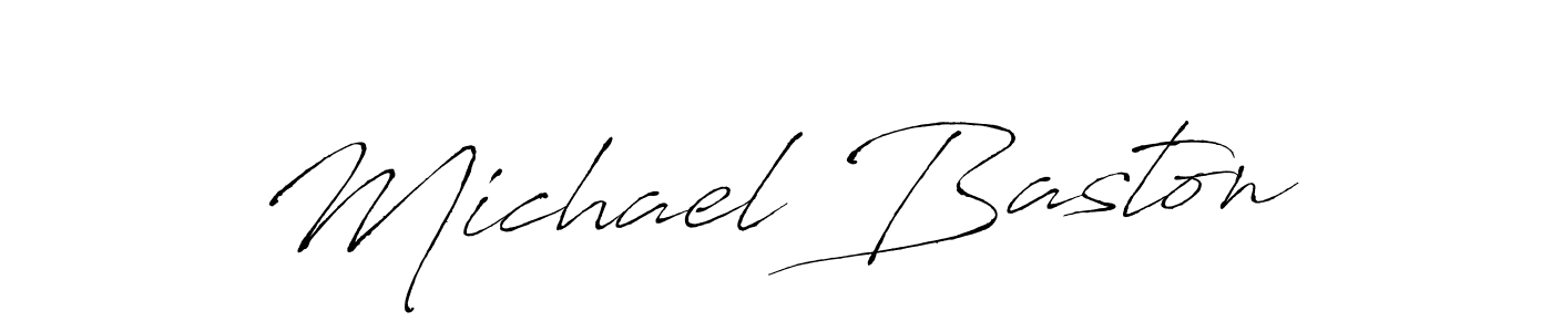 Create a beautiful signature design for name Michael Baston. With this signature (Antro_Vectra) fonts, you can make a handwritten signature for free. Michael Baston signature style 6 images and pictures png