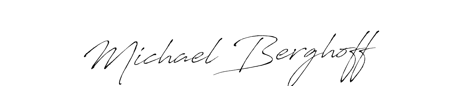 How to make Michael Berghoff signature? Antro_Vectra is a professional autograph style. Create handwritten signature for Michael Berghoff name. Michael Berghoff signature style 6 images and pictures png