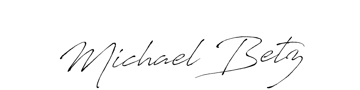 Design your own signature with our free online signature maker. With this signature software, you can create a handwritten (Antro_Vectra) signature for name Michael Betz. Michael Betz signature style 6 images and pictures png