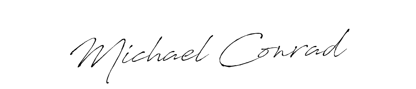 Design your own signature with our free online signature maker. With this signature software, you can create a handwritten (Antro_Vectra) signature for name Michael Conrad. Michael Conrad signature style 6 images and pictures png