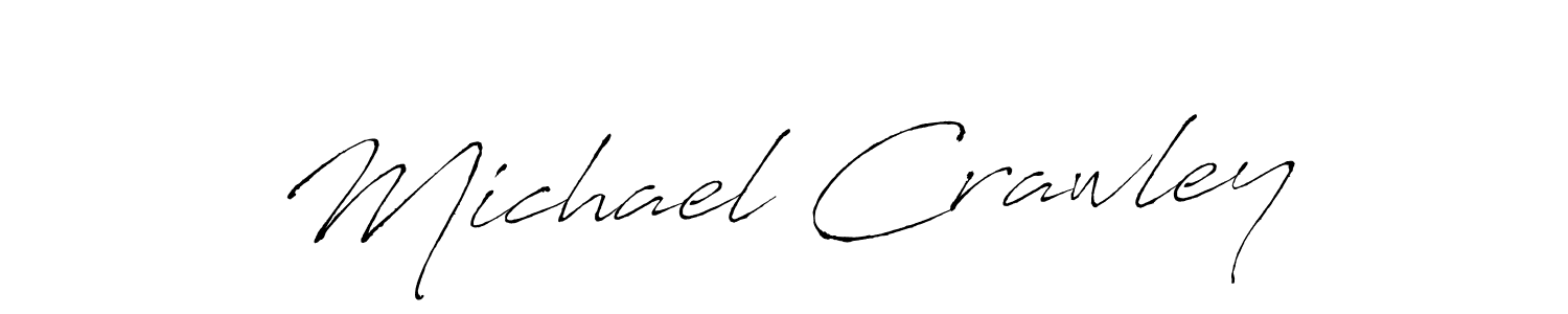 Design your own signature with our free online signature maker. With this signature software, you can create a handwritten (Antro_Vectra) signature for name Michael Crawley. Michael Crawley signature style 6 images and pictures png