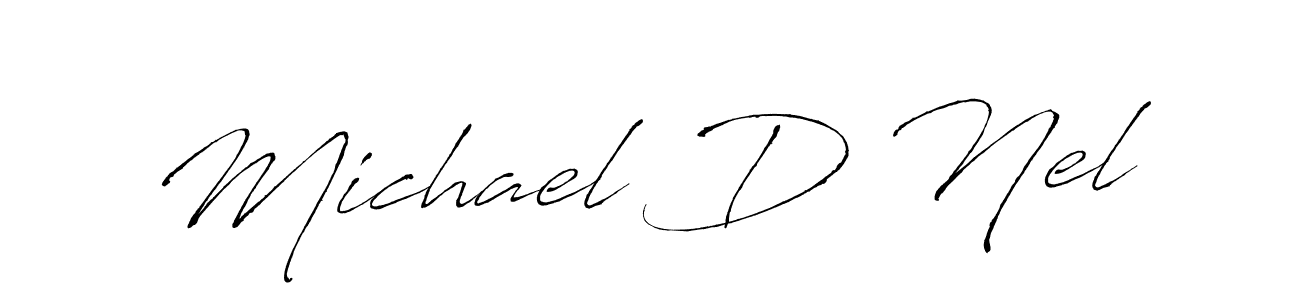 Also we have Michael D Nel name is the best signature style. Create professional handwritten signature collection using Antro_Vectra autograph style. Michael D Nel signature style 6 images and pictures png
