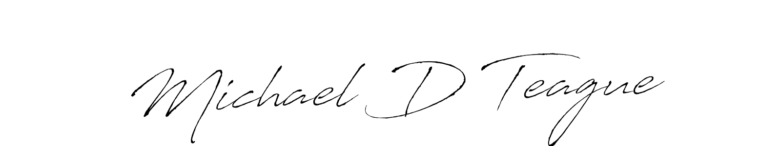 Also we have Michael D Teague name is the best signature style. Create professional handwritten signature collection using Antro_Vectra autograph style. Michael D Teague signature style 6 images and pictures png