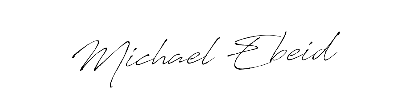 Also we have Michael Ebeid name is the best signature style. Create professional handwritten signature collection using Antro_Vectra autograph style. Michael Ebeid signature style 6 images and pictures png