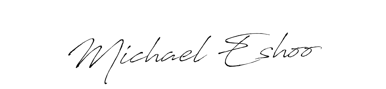 This is the best signature style for the Michael Eshoo name. Also you like these signature font (Antro_Vectra). Mix name signature. Michael Eshoo signature style 6 images and pictures png