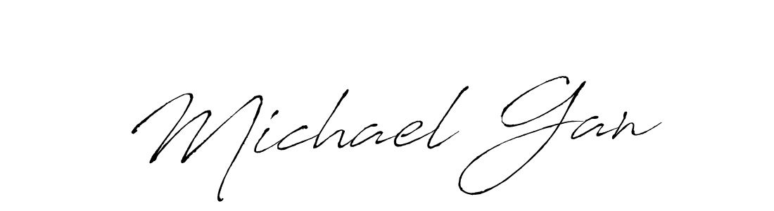 You should practise on your own different ways (Antro_Vectra) to write your name (Michael Gan) in signature. don't let someone else do it for you. Michael Gan signature style 6 images and pictures png