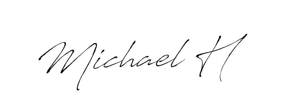 It looks lik you need a new signature style for name Michael H. Design unique handwritten (Antro_Vectra) signature with our free signature maker in just a few clicks. Michael H signature style 6 images and pictures png