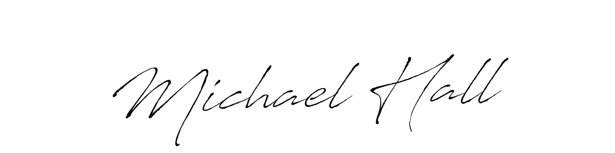 Make a beautiful signature design for name Michael Hall. With this signature (Antro_Vectra) style, you can create a handwritten signature for free. Michael Hall signature style 6 images and pictures png