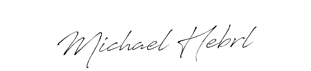 The best way (Antro_Vectra) to make a short signature is to pick only two or three words in your name. The name Michael Hebrl include a total of six letters. For converting this name. Michael Hebrl signature style 6 images and pictures png