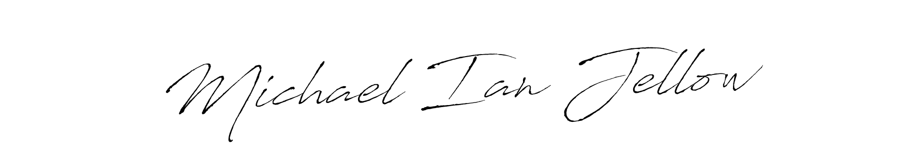 How to make Michael Ian Jellow signature? Antro_Vectra is a professional autograph style. Create handwritten signature for Michael Ian Jellow name. Michael Ian Jellow signature style 6 images and pictures png