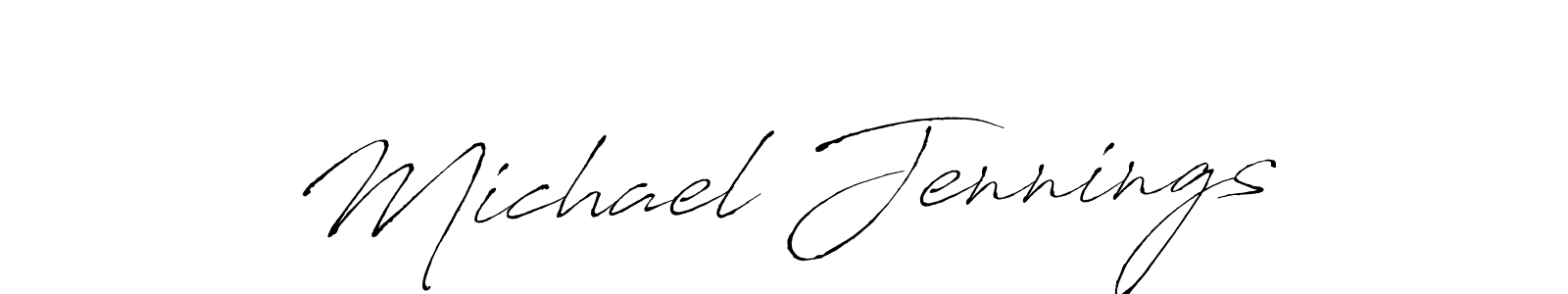 How to make Michael Jennings name signature. Use Antro_Vectra style for creating short signs online. This is the latest handwritten sign. Michael Jennings signature style 6 images and pictures png