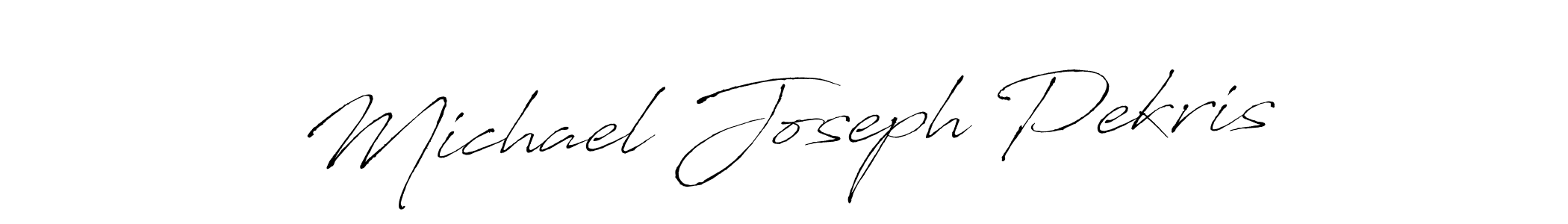 This is the best signature style for the Michael Joseph Pekris name. Also you like these signature font (Antro_Vectra). Mix name signature. Michael Joseph Pekris signature style 6 images and pictures png