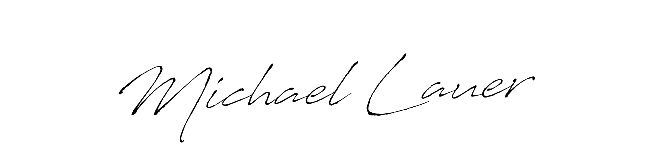 Michael Lauer stylish signature style. Best Handwritten Sign (Antro_Vectra) for my name. Handwritten Signature Collection Ideas for my name Michael Lauer. Michael Lauer signature style 6 images and pictures png